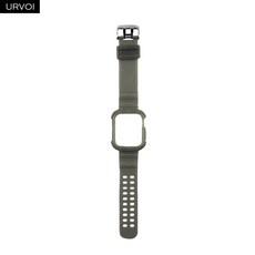 URVOI 투명 TPU 밴드 애플 시계 시리즈 4 5 케이스 스트랩 iWatch 수호자 손목 40 44mm 소프트 캔디 색상 a, 02 Dark grey_02 44mm_01 Apple Watch