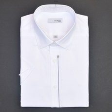 듀퐁셔츠 SE3MM21HS304SWH 컴퍼터블 140수 듀퐁시그니 화이트 반팔 슬림 핏 셔츠(반소매)