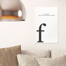 캔버스액자 모던 타이포f A타입 25x25cm