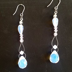 물방울문스톤귀걸이