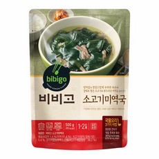 비비고 소고기미역국, 500g, 18개