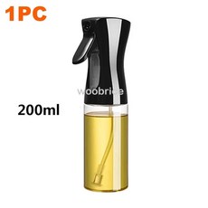스프레이 오일 디펜서 주방 올리브 베이킹 캠핑 바베큐 샐러드, 1개, 없음, 200ml