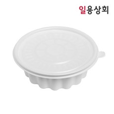 [ILYONG] 면용기 JH 195파이 소 1100ml 150세트 백색, 단품, 단품 - jyj호구