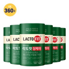 종근당건강 락토핏 당케어 PBS 유산균, 120g, 6개