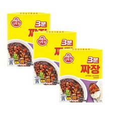 오뚜기 3분짜장, 200g, 12개