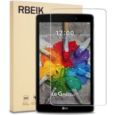 LG G 패드 X 8.0 화면 보호유리 RBEIK 스크래치 내성 9H 경도 강화유리 화면 보호기 AT &amp; T V520 /, 단일상품