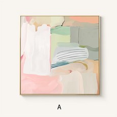 추상화 컬러풀 디자인액자 벽 장식 인테리어 그림 액자, 타입 A + 골드