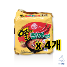 상세페이지참조 오뚜기 열려라 참깨라면 4개입 (115g X 4입), 16개