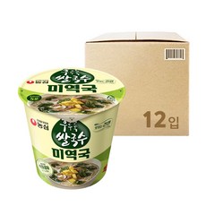 농심 후루룩 쌀국수 미역국 사발면 컵라면 73g x 12개