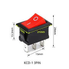 모양 보트 자동차 파워 5개/10개 버튼 KCD1 전원 236 핀 스위치