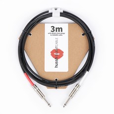 HUSSH SILENT CABLE BLACK 3M 기타용 사일런트 케이블 블랙 색상, 단품, 단품