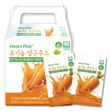 하트픽 유기농 당근주스, 80g, 14개