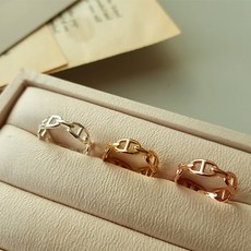 [92.5실버/15K도금] 에르에르 샹달 오리지널 명품 은반지