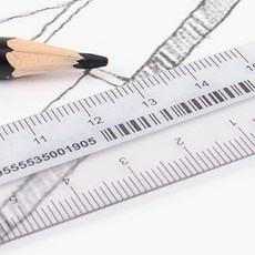 얇은플라스틱자 휘어지는 잘부러지지않는 15/20/30cm, 사이즈, 15cm