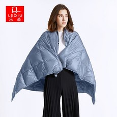 구스 거위털 담요 블랭킷 입는이불 블랑캣 차박 먼지없는 캠핑용, 하늘색_95cmX140cm