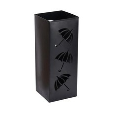 금속 우산 스탠드 스토리지 랙 지팡이 홀더 장식, 2.Black, 1개