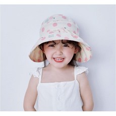 여름 여자 아기모자 유아썬캡 와이어 벙거지 썬캡 (3세-6 7세)