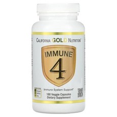 CGN 캘리포니아 골드 뉴트리션 Immune 4 베지캡슐 180정 비타민 C 비타민 D 아연 셀레니움, 1개
