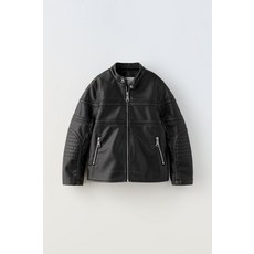 [키즈6-14세]자라 ZARA 워싱 페이크 레더 점퍼157012