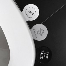 PG [1+1] 세트 변기 커버 손잡이 3가지 색상, 2개입