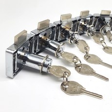 삼부 서랍키 사각 책상키 뭉치 사물함 목재가구 열쇠 책장키 잠금장치, 25mm