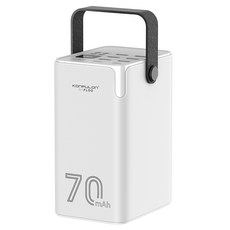 라플루 70000mAh 고속충전 대용량 보조배터리 RPB-03 멀티단자 7개 동시 충전 캠핑용 차박용 LED잔량, 화이트