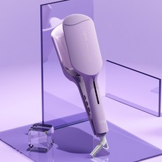 히피펌 물결 뿌리 아이롱 고데기 레나 에그 롤 스틱 대권 36mm 음이온 클램프 여 690, 01 바이올렛 36mm