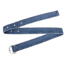 트렌디 한 핀 버클 데님 허리띠 조절 식 허리 벨트 여성 의류 ACCS