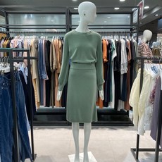 쥬크 백화점 동일상품 베이직 트임 니트스커트 Z194KSD011 스커트
