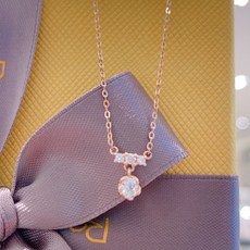 골든듀목걸이화이트골드