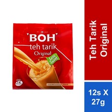 말레이시아 BOH 보흐 테타릭 밀크티 Teh Tarik Original 27gx12개, 12개, 27g, 12개입