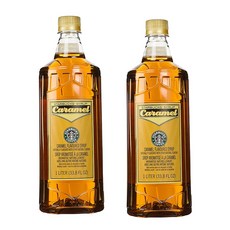 Starbucks 스타벅스 커피 카라멜 시럽 1L(35oz)X2, 1개