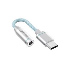 오디오 USB 안드로이드용 FiiO 보조 헤드폰 JA11 C DSD128 JadeAudio 어댑터 케이블 C타입-3.5mm USB IOS C-3.5 USB 케이블, 1) 은 - 이어폰dac