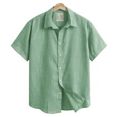 린넨 반팔 셔츠 M~4XL 빅사이즈 남방 파스텔 컬러 ZSHT206