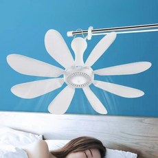 Hale 캠핑실링팬 캠핑 써큘레이터 야외 무선 텐트 천장, Qingyin8엽강풍모델+스위치+모기장