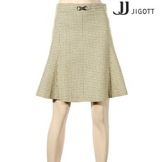 JJ JIGOTT jj지고트 잔패턴 플레어 스커트 (GJ3A0SK14/옐로우)