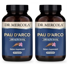Dr. Mercola (2개 구성) 닥터머콜라 포디알코 타히보 500mg 120캡슐(병당 약1개월) 베타라파콘, 1mg, 2개