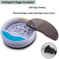 소형 가정용 자동 항온 인큐베이터 닭 오리 새 알 Rutin 9, 110V US Plug, 1개