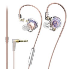 Lafitear LM3 하이브리드 HIFI 이어폰 3.5mm 마이크 포함, 스타리 스카이