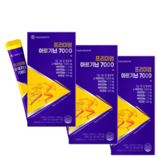 대웅생명과학 프리미엄 아르기닌 7000 고함량 엘아르기닌 L아르지닌 비타민B1 B2 B6 B12 블랙마카 타우린, 990g, 3개
