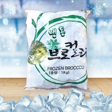 글로벌 냉동 브로컬리 1kg 브로콜리 아이스박스 기본제공, 1개