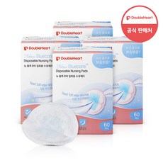 더블하트 블루코어 일회용 수유패드, 60개입, 4개