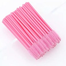 오래쓰는 Hotting 5/50pcs 속눈썹 브러쉬 확장 일회용 메이크업 눈썹 마스카라 지팡이 애플 호환 호환리케이터 구부러진, 09 50PCS-PINK, 09 50PCS-PINK