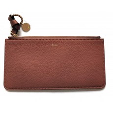 Chloe(클로에)카드 케이스 지퍼 지갑(대)플랫 지갑오랜 지갑 매력자 CHC18WP 007 H9Q LONG ZIP WALLET(Ta