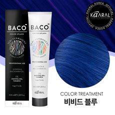 카랄 바코 컬러 스플래시 다이렉트 컬러 트리트먼트 헤어염색, 비비드 블루, 1개