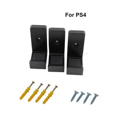 PS4 ProSlim 액세서리 용 PS4 콘솔 스토리지 스탠드베이스 용 PlayStation 4 호스트 랙 후크 3pcs 벽 마운트 홀더 브래킷, 1) For PS4