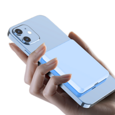 캄컴퍼니 맥세이프 미니 고속 무선충전 보조배터리 5000mAh, 시에라 블루