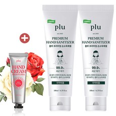 plu 플루 프리미엄 손소독제겔 180ml+플루 핸드크림 50ml 손세정제, 2개, 180mg