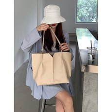 작은 언니 대용량 토트백 나른한 바람 가방 여자 여름 무난한 통근 수업 출근 A4 책