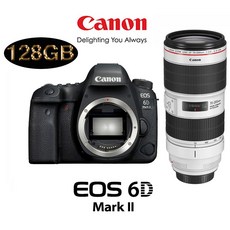 캐논 EOS 6D Mark Il BODY + 렌즈구성 풀패키지 PACKAGE, EF70-200 F2.8L IS III USM+128G - 케논5d